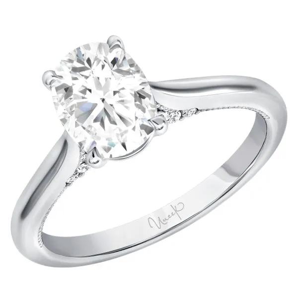 Uneek Us Collection Solitaire Oval Engagement Ring Diamond Source Jewelers Greenwood Village, CO