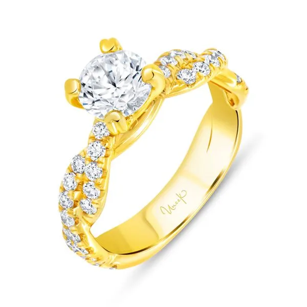 Uneek Us Collection Twist Engagement Ring Quest Fine Jewelers Fairfax, VA