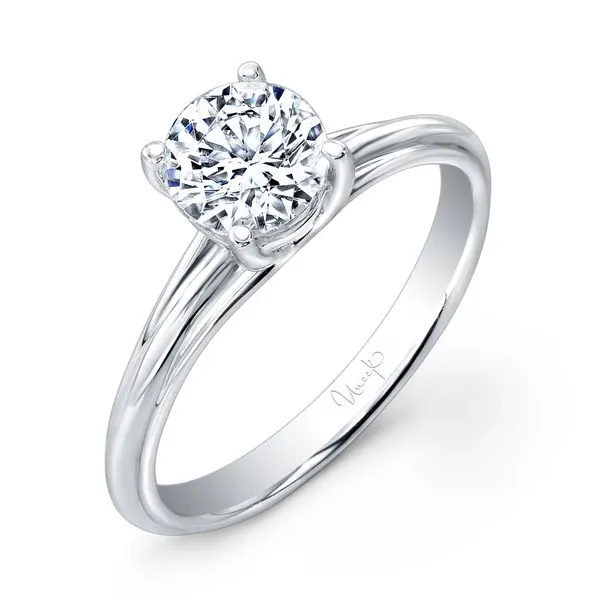 Uneek Unity Collection Solitaire Round Engagement Ring Diamond Source Jewelers Greenwood Village, CO