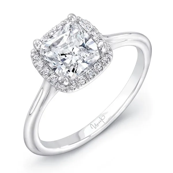 Uneek Unity Collection Halo Cushion Engagement Ring Diamond Source Jewelers Greenwood Village, CO