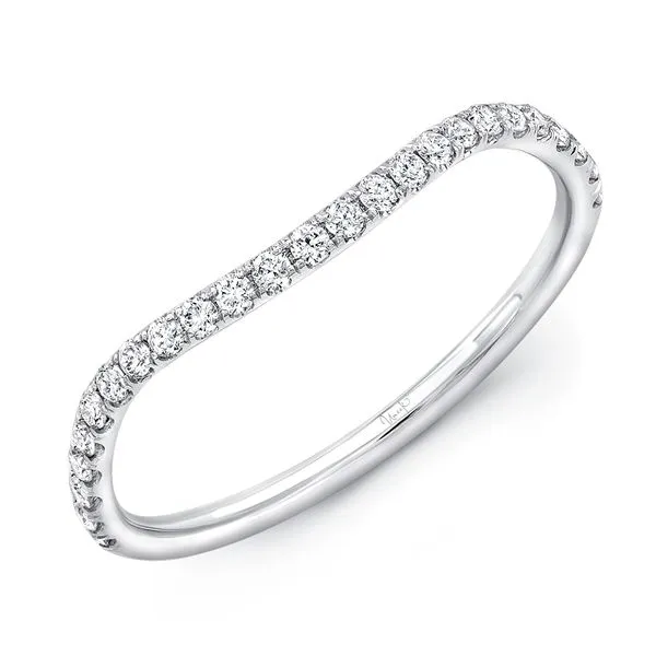 Uneek Silhouette Collection Curved Diamond Wedding Ring Diamond Source Jewelers Greenwood Village, CO