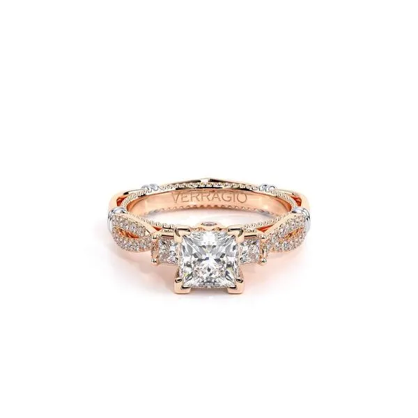 Parisian-129p-18k Rose Gold Princess Image 2 Tracy Jewelers Spokane, WA