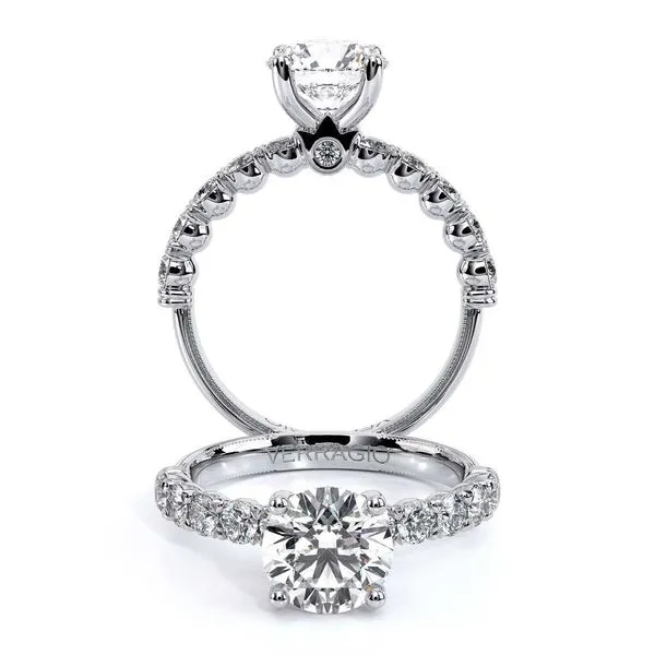 Renaissance-950R27-18K White Gold Round Tracy Jewelers Spokane, WA