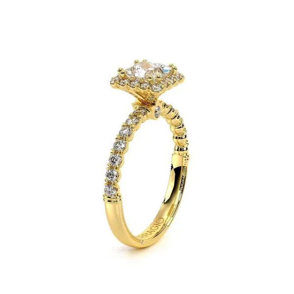 Renaissance-954P18-18K Yellow Gold Princess Image 3 Tracy Jewelers Spokane, WA