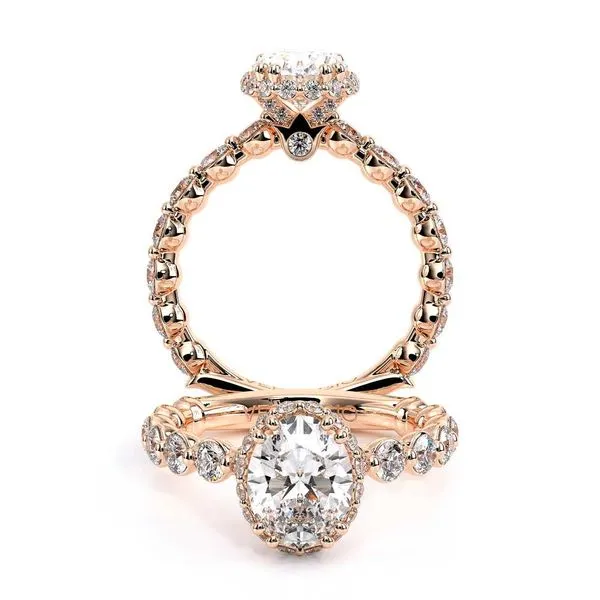 Renaissance-984OV25-18K Rose Gold Oval Tracy Jewelers Spokane, WA