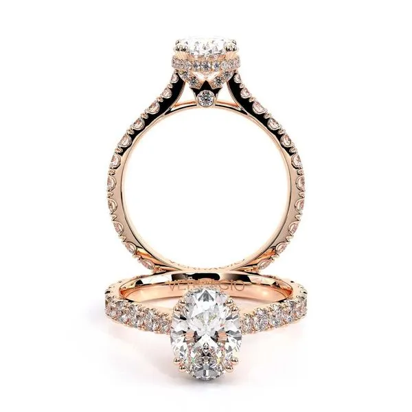 Renaissance-985OV22-14K Rose Gold Oval Tracy Jewelers Spokane, WA