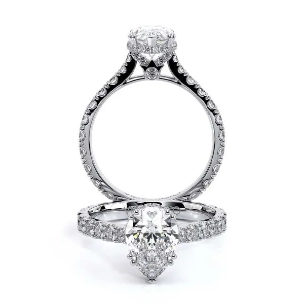 Renaissance-985PEAR22-18K White Gold Pear Tracy Jewelers Spokane, WA