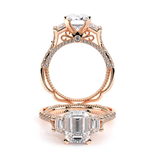 Venetian-5086em-14k Rose Gold Emerald Tracy Jewelers Spokane, WA