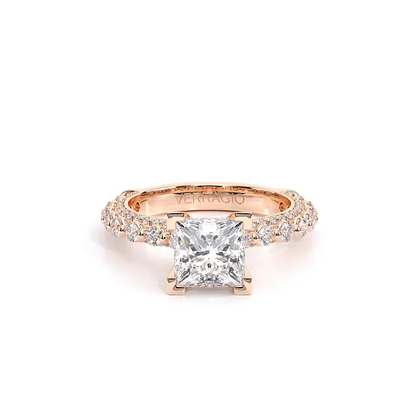 Couture-0488p20-18k Rose Gold Princess Image 2 Tracy Jewelers Spokane, WA