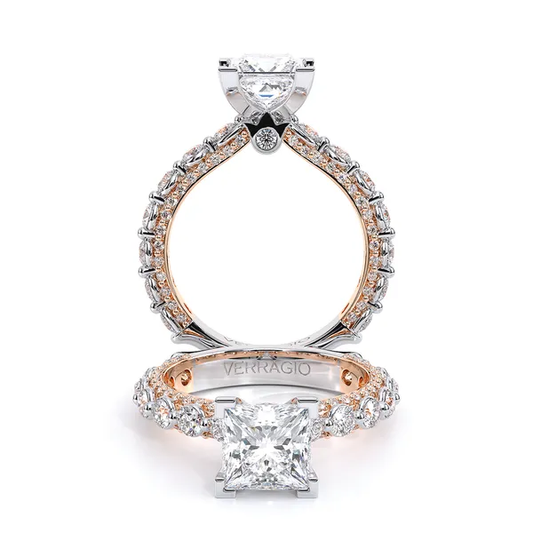 Couture-0488p25-18k Two Tone Princess Tracy Jewelers Spokane, WA