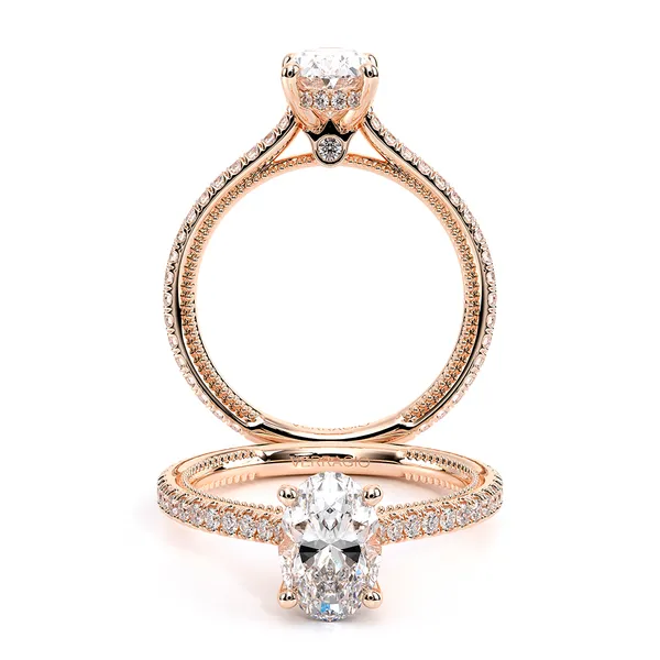 Renaissance-992OV13-18K Rose Gold Oval Tracy Jewelers Spokane, WA