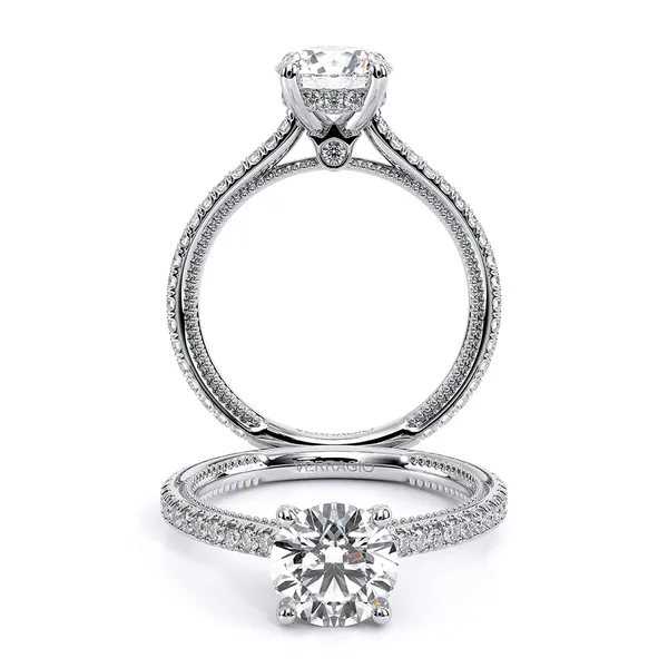 Renaissance-992R13-Platinum Round Tracy Jewelers Spokane, WA