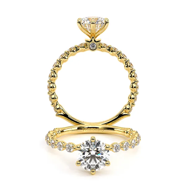 Renaissance-989R20-14K Yellow Gold Round Tracy Jewelers Spokane, WA