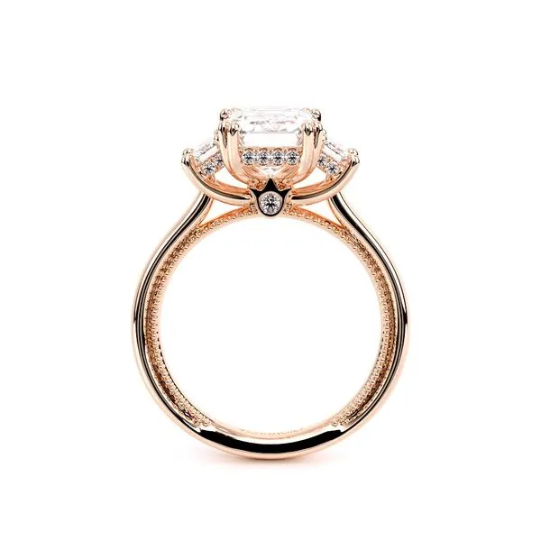 Renaissance-993EM-S-14K Rose Gold Emerald Image 4 Tracy Jewelers Spokane, WA