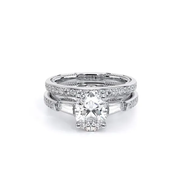 Insignia-7110OV-14K White Gold Oval Image 5 Tracy Jewelers Spokane, WA
