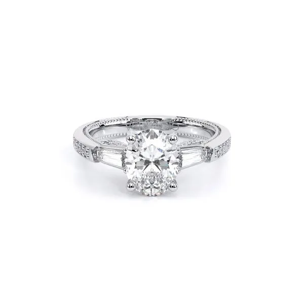Insignia-7110OV-18K White Gold Oval Image 2 Tracy Jewelers Spokane, WA