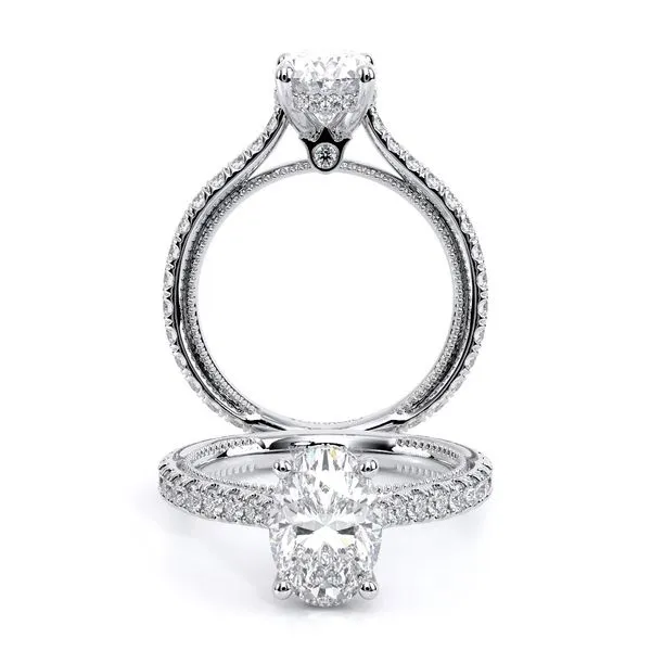 Renaissance-992OV17-Platinum Oval Tracy Jewelers Spokane, WA