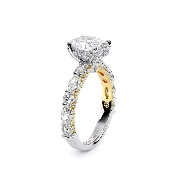 Couture-0490OV25-14K Two Tone Oval Image 3 Tracy Jewelers Spokane, WA