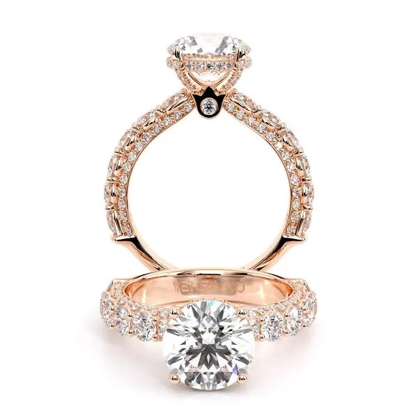 Couture-0489R30-14K Rose Gold Round Tracy Jewelers Spokane, WA