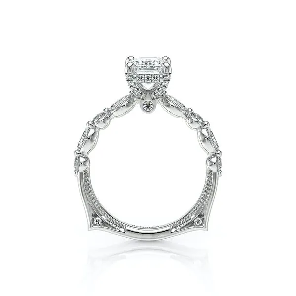 Vanguard-2202EM-18K White Gold Emerald Image 4 Tracy Jewelers Spokane, WA