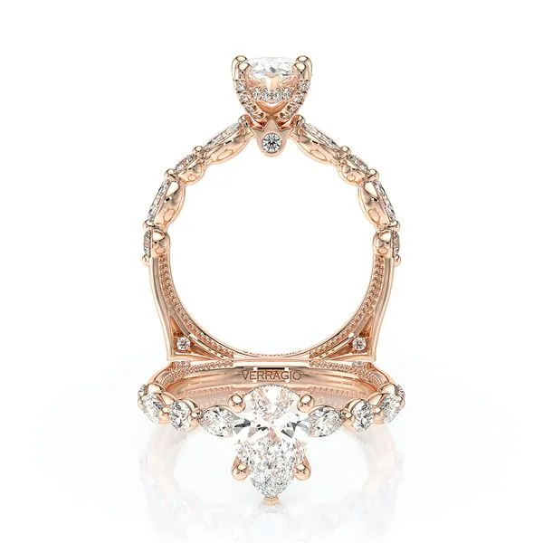 Vanguard-2202PS-14K Rose Gold Pear Tracy Jewelers Spokane, WA