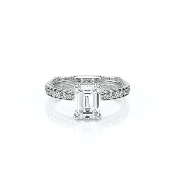 Vanguard-2203EM-14K White Gold Emerald Image 5 Tracy Jewelers Spokane, WA