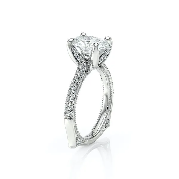 Vanguard-2204OV-14K White Gold Oval Image 3 Tracy Jewelers Spokane, WA