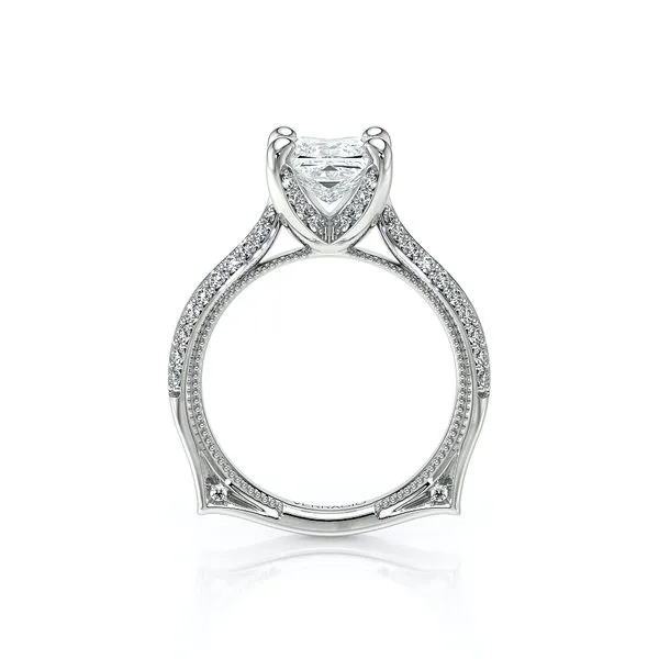 Vanguard-2204P-14K White Gold Princess Image 4 Quest Fine Jewelers Fairfax, VA