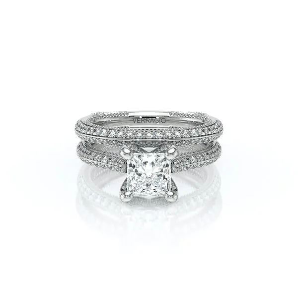 Vanguard-2204P-14K White Gold Princess Image 5 Quest Fine Jewelers Fairfax, VA