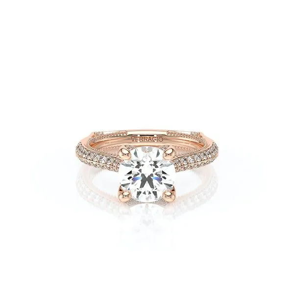 Vanguard-2204R-14K Rose Gold Round Image 2 Tracy Jewelers Spokane, WA