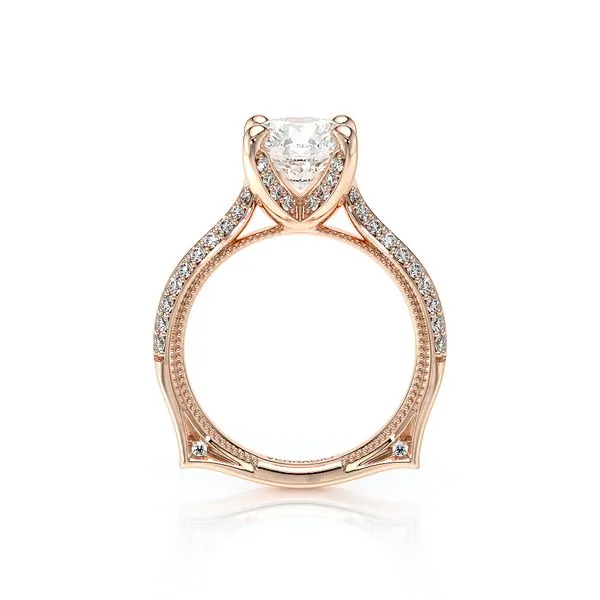 Vanguard-2204R-14K Rose Gold Round Image 4 Tracy Jewelers Spokane, WA