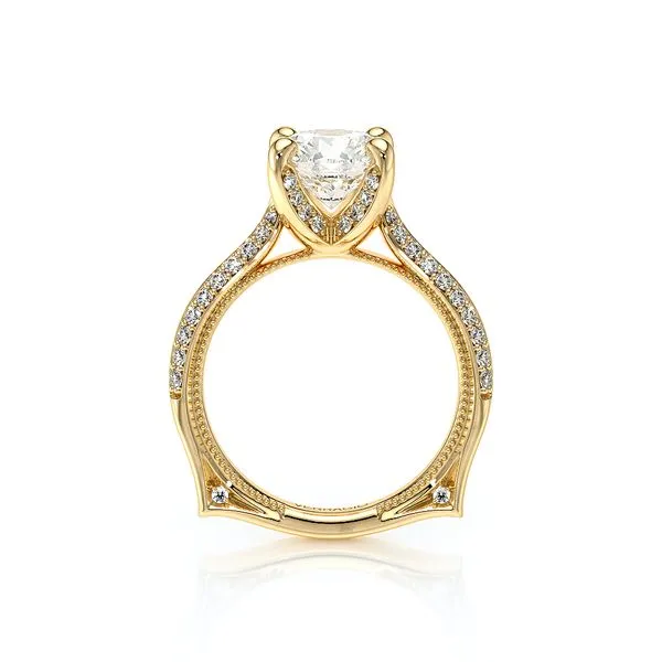 Vanguard-2204R-14K Yellow Gold Round Image 4 Quest Fine Jewelers Fairfax, VA