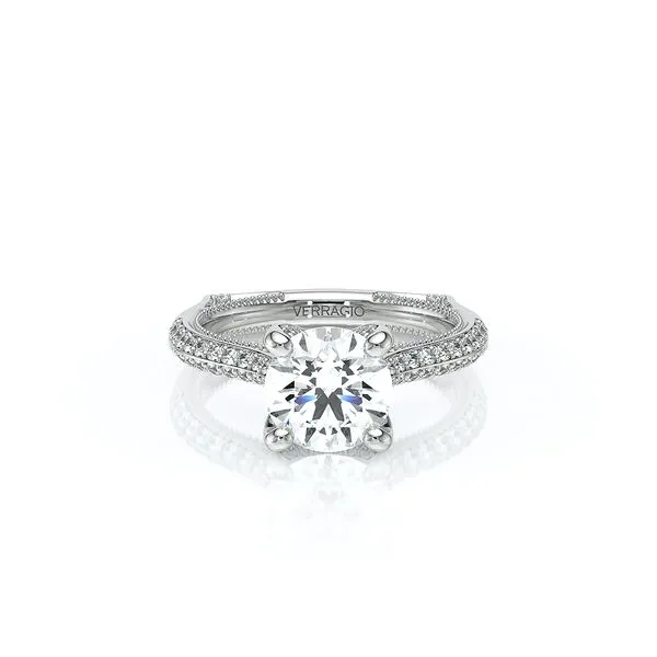 Vanguard-2204R-18K White Gold Round Image 2 Tracy Jewelers Spokane, WA