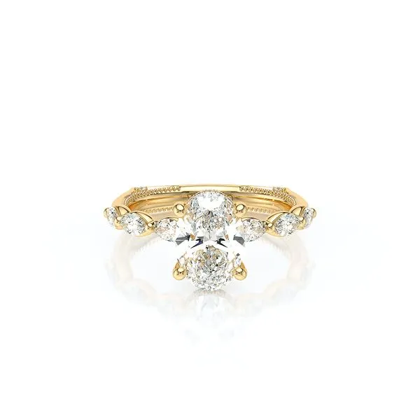 Vanguard-2205ov-18k Yellow Gold Oval Image 2 Tracy Jewelers Spokane, WA