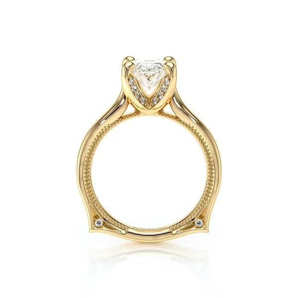 Vanguard-2207OV-S-14K Yellow Gold Oval Image 4 Tracy Jewelers Spokane, WA