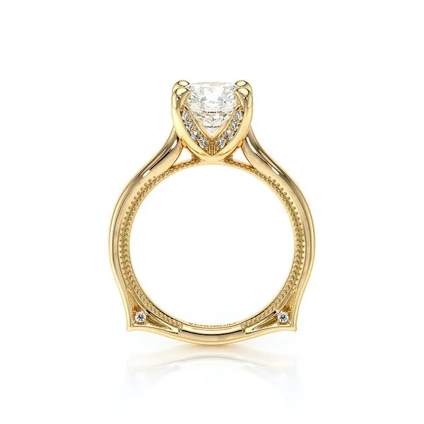 Vanguard-2207r-S-14k Yellow Gold Round Image 4 Tracy Jewelers Spokane, WA