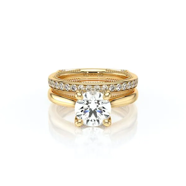 Vanguard-2207r-S-14k Yellow Gold Round Image 5 Tracy Jewelers Spokane, WA