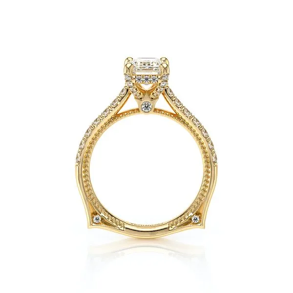 Vanguard-2208EM-14K Yellow Gold Emerald Image 4 Tracy Jewelers Spokane, WA