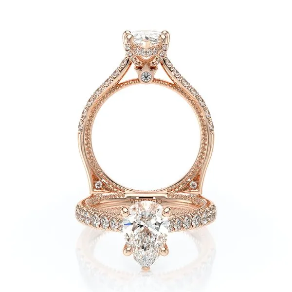 Vanguard-2208PS-18K Rose Gold Pear Tracy Jewelers Spokane, WA