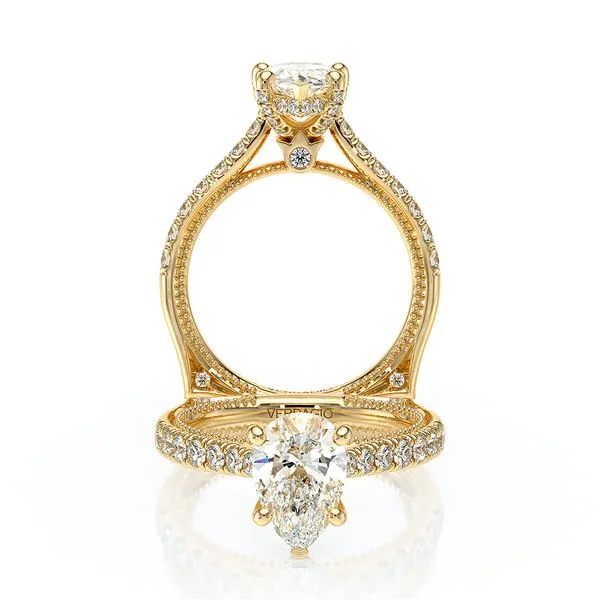 Vanguard-2208PS-18K Yellow Gold Pear Quest Fine Jewelers Fairfax, VA