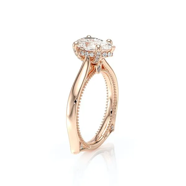 Vanguard-2208ps-S-18k Rose Gold Pear Image 3 Quest Fine Jewelers Fairfax, VA