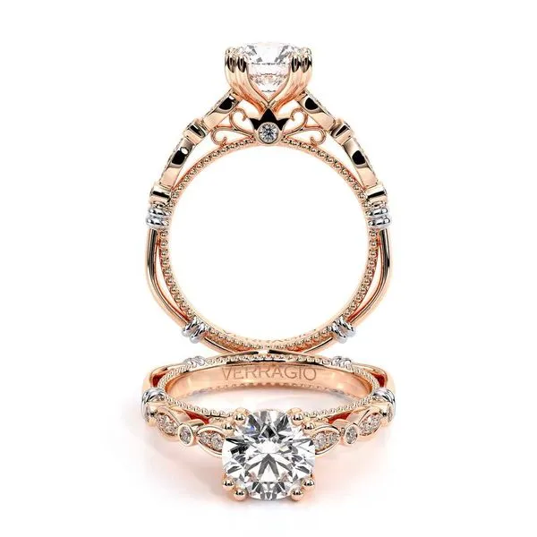 Parisian-100r-14k Rose Gold Round Tracy Jewelers Spokane, WA