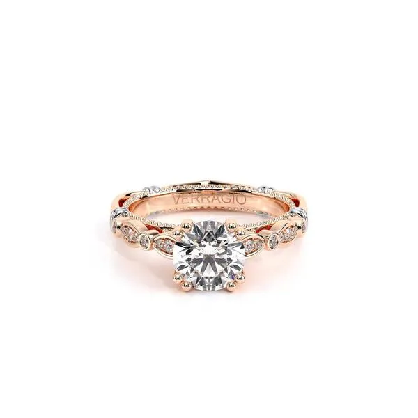 Parisian-100r-14k Rose Gold Round Image 2 Tracy Jewelers Spokane, WA