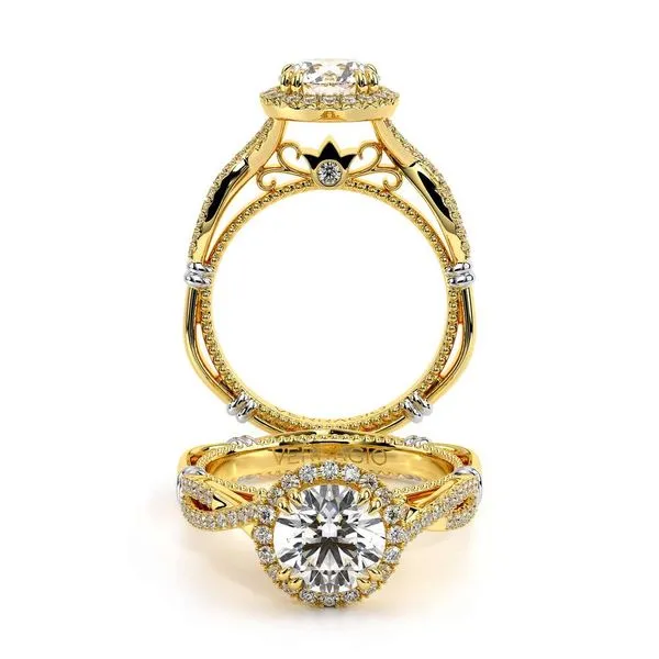 Parisian-106r-14k Yellow Gold Round Tracy Jewelers Spokane, WA