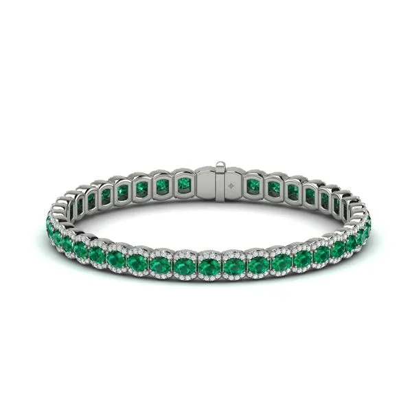 Diamond and Emerald Bracelet James & Williams Jewelers Berwyn, IL