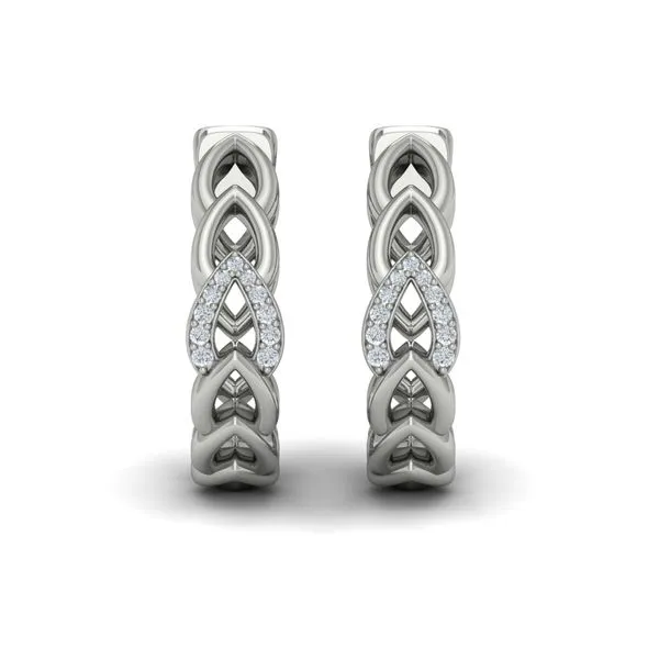 Diamond Accent Open Multi Tear Drop Link Earrings Image 2 James & Williams Jewelers Berwyn, IL