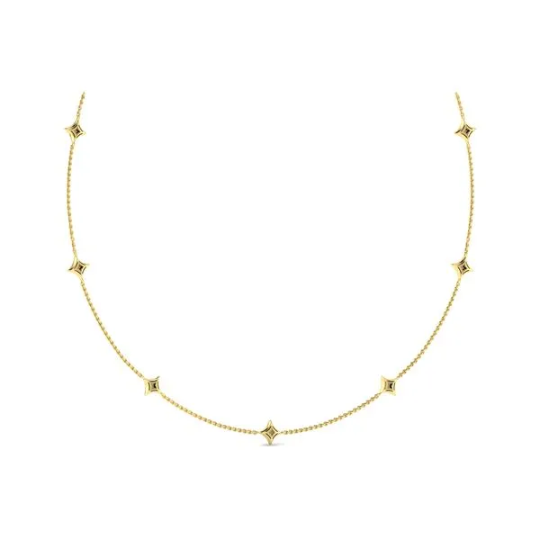 Diamond Cluster Multi Vlora Star Pendant Necklace Image 3 James & Williams Jewelers Berwyn, IL