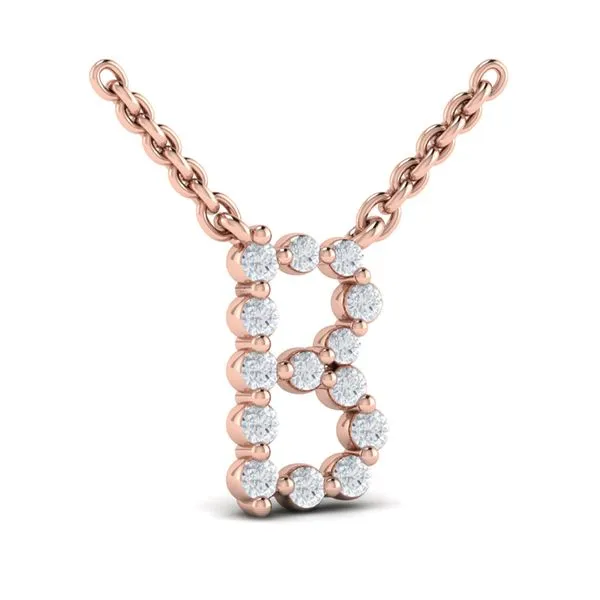 Diamond  Alphabet Pendant Necklace, B James & Williams Jewelers Berwyn, IL