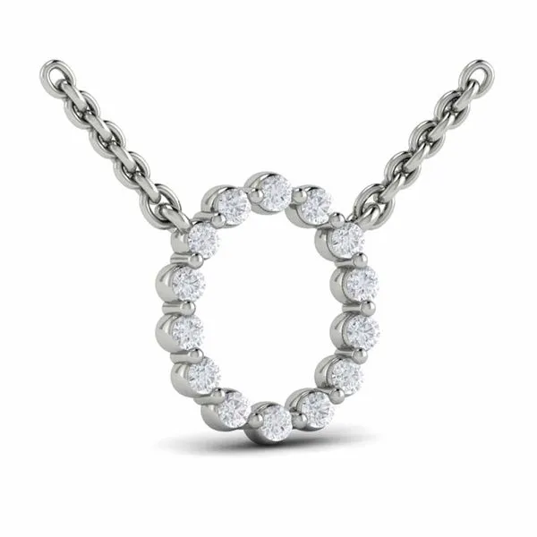 Diamond  Alphabet Pendant Necklace, O James & Williams Jewelers Berwyn, IL