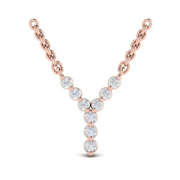 Diamond  Alphabet Pendant Necklace, Y Image 2 James & Williams Jewelers Berwyn, IL